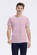 SOL´S Gestreiftes Rundhals T-Shirt "Miles, White/Navy S, L01398 – Bild 1