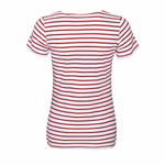 SOL´S Gestreiftes Rundhals T-Shirt Miles, White/Red XS, L01399 – Bild 4