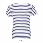 SOL'S Striped Kids' T-Shirt Miles Cotton, White/Navy 8 Jahre (118/128), L01400 – image 4