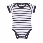 SOL'S Baby Bodysuit Miles with Stripes, White/Navy 3-6 Monate, L01401 – image 3