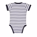 SOL'S Baby Bodysuit Miles with Stripes, White/Navy 3-6 Monate, L01401 – image 4