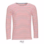 SOL´S T-shirt à manches longues rayé pour hommes Marine, White/Navy S, L01402 – image 3