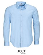 SOL´S Langarmhemd Blake aus Popeline-Stretch, Black S, L01426 – Azzurro chiaro