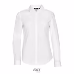 SOL´S Camicia stretch a maniche lunghe Blake da Donna, Titanium Grey S, L01427 – immagine 3