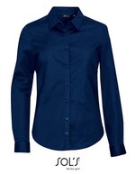 SOL´S Langarm Stretch Hemd Blake für Damen – Dark Blue