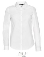 SOL´S Langarm Stretch Hemd Blake für Damen – White