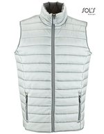 SOL´S Lightweight Bodywarmer Wave mit Taschen für Herren, Neon Lime S, L01436 – Metal Grey