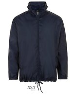 SOL´S Wasserabweisender Windbreaker mit Kapuze – French Navy