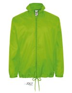 SOL´S Wasserabweisender Windbreaker mit Kapuze, Aqua XS, L01618 – Lime