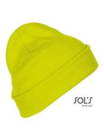 SOL´S Pittsburgh Beanie aus 100% Polyacryl, Black One Size, L01664 – Neon Yellow