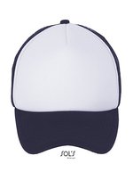 SOL´S Trendige Netz-Cap mit verstellbarem Verschluss, Black One Size, L01668 – Blanc/Marine francais