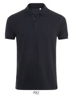 SOL´S Poloshirt Phoenix mit Rippkragen für Herren, White S, L01708 – French Navy
