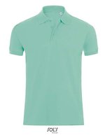 SOL´S Poloshirt Phoenix mit Rippkragen für Herren, White S, L01708 – Mint