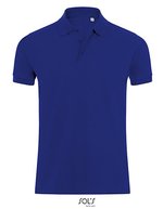 SOL´S Poloshirt Phoenix mit Rippkragen für Herren, White S, L01708 – Ultramarine