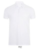 SOL´S Poloshirt Phoenix mit Rippkragen für Herren, White S, L01708 – White