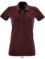 SOL´S Polo Phoenix mit Elasthan für Damen, White S, L01709 – Chine Oxblood
