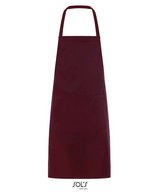 SOL´S Gramercy Schürze mit Vordertasche, Black 80 x 63 cm, L01744 – Burgundy