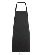 SOL´S Gramercy Schürze mit Vordertasche, Black 80 x 63 cm, L01744 – Dark Grey (Solid)