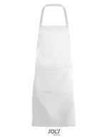 SOL´S Gramercy Schürze mit Vordertasche, Black 80 x 63 cm, L01744 – White