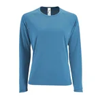 SOL´S Langarm Sport T-Shirt Neonfarben für Damen, Black M, L02072 – Bild 3