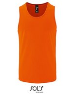 SOL´S Sport Tank Top aus Polyester für Herren, Black L, L02073 – Neon Orange