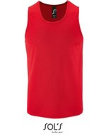 SOL´S Sport Tank Top aus Polyester für Herren, Black L, L02073 – Red