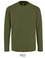 SOL´S Langarm T-Shirt Imperial Baumwolle für Herren, White XS, L02074 – Dark Khaki