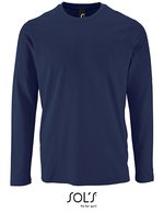 SOL´S Langarm T-Shirt Imperial Baumwolle für Herren, White XS, L02074 – French Navy