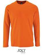 SOL´S Langarm T-Shirt Imperial Baumwolle für Herren, White XS, L02074 – Orange