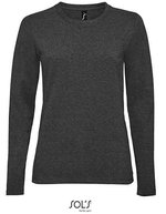 Women´s Long Sleeve T-Shirt Imperial – Charcoal Melange