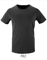 SOL´S Kurzarm T-Shirt Milo aus Bio-Baumwolle, Bottle Green XS, L02076 – Charcoal Melange