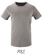 SOL´S Kurzarm T-Shirt Milo aus Bio-Baumwolle, Bottle Green XS, L02076 – Grey Melange