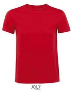 SOL´S Kurzarm T-Shirt Milo aus Bio-Baumwolle, Bottle Green XS, L02076 – Red