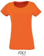 SOL´S T-Shirt Milo aus Bio-Baumwolle für Damen, Bottle Green S, L02077 – Orange