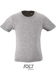 Kids´ Round Neck Short-Sleeve T-Shirt Milo – Grey Melange