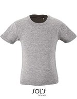 SOL´S T-Shirt Milo aus Bio-Baumwolle für Kinder, Bottle Green 2 Jahre (86/94), L02078 – Grey Melange