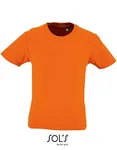 Kids´ Round Neck Short-Sleeve T-Shirt Milo – Orange