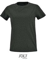 SOL´S Rundhals T-Shirt aus Baumwolle für Damen, Charcoal Melange S, L02080 – Bild 1