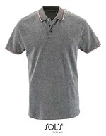 SOL´S Polo Shirt Paname mit Streifen für Herren, Heather Black S, L02081 – Bild 2