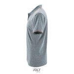 SOL´S Polo Shirt Paname mit Streifen für Herren, Heather Black S, L02081 – Bild 5