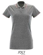 SOL´S Heather Polo Shirt Paname für Damen, Heather Black S, L02082 – Bild 1