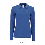 SOL´S Langarm Piqué Poloshirt mit Knopfleiste für Damen, Apple Green M, L02083 – Bild 3