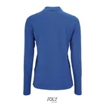 SOL´S Langarm Piqué Poloshirt mit Knopfleiste für Damen, Charcoal Melange S, L02083 – Bild 4