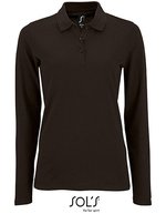 SOL´S Langarm Piqué Poloshirt mit Knopfleiste für Damen – Black
