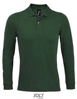SOL´S Long Sleeve Polo Shirt in Cotton for Men, White XXL, L02087 – Bottle Green