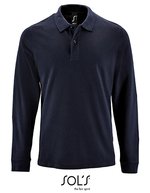 SOL´S Long Sleeve Polo Shirt in Cotton for Men, White XXL, L02087 – French Navy