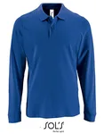 SOL´S Langarm Poloshirt aus Baumwolle für Herren, French Navy XL, L02087 – Royal Blue 241