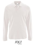 SOL´S Long Sleeve Polo Shirt in Cotton for Men, White XXL, L02087 – White