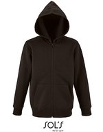 SOL´S Zip Hoodie aus Baumwolle-Polyester für Kinder, Black 6 Jahre (106/116), L02092 – Bild 2