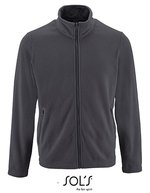 SOL´S Fleecejacke Norman mit Reißverschlusstaschen – Charcoal Grey (Solid)